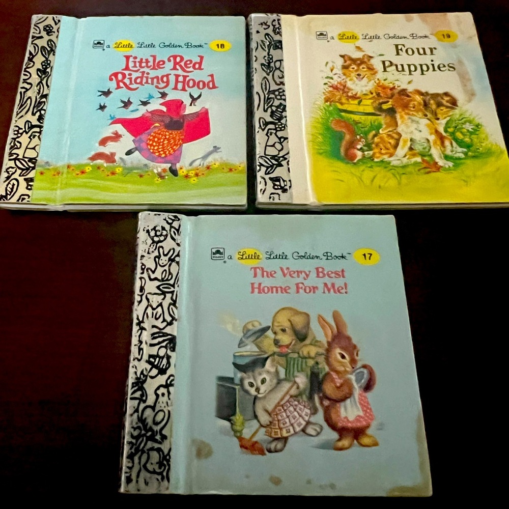 Set of 3 Vintage Mini Fairytale Books